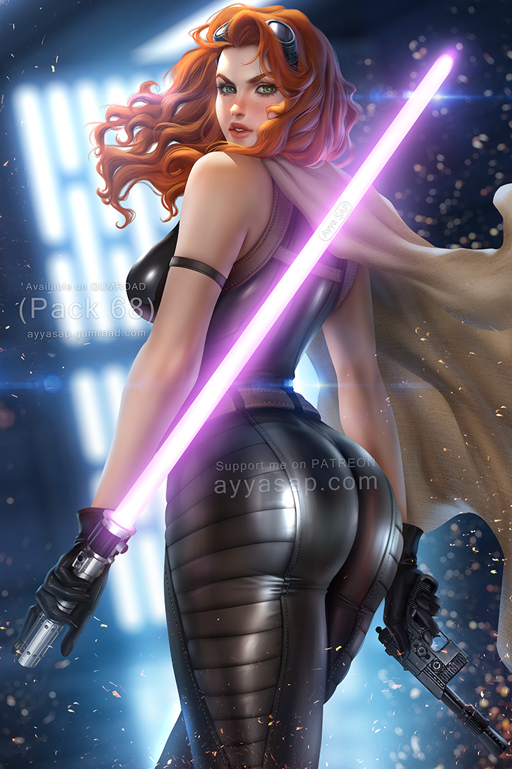 mara jade (star wars) drawn by ayya_sap