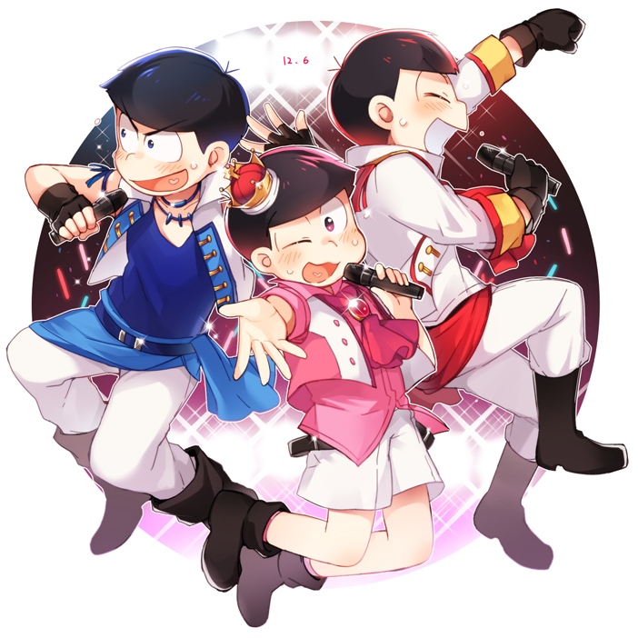 matsuno osomatsu, matsuno karamatsu, and matsuno todomatsu (osomatsu and 1 more) drawn by negitoros