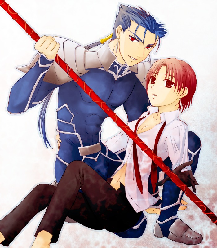 cu chulainn and bazett fraga mcremitz (fate and 2 more) drawn by akiha_(ominaeshi)