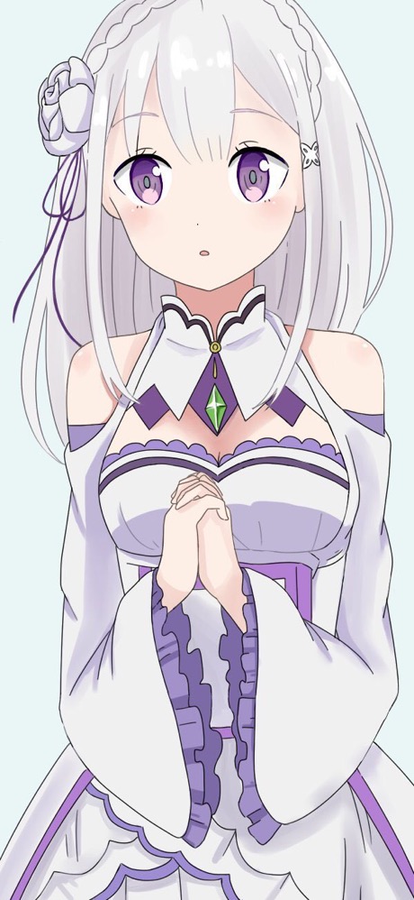 emilia (re:zero kara hajimeru isekai seikatsu) drawn by 319thie