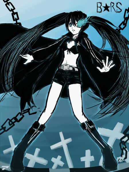 black rock shooter (black rock shooter) drawn by ahimera