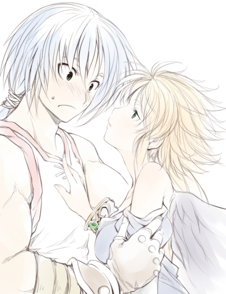 nina and ryu (breath of fire and 1 more) drawn by taka_yanagi