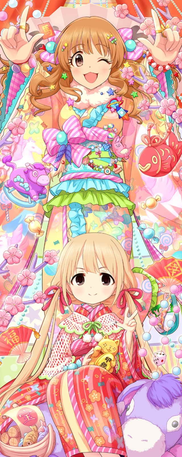 futaba anzu and moroboshi kirari (idolmaster and 1 more)