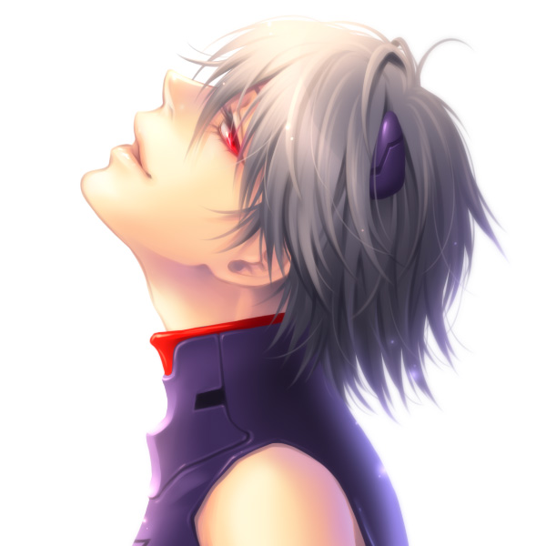 nagisa kaworu (neon genesis evangelion) drawn by kayu