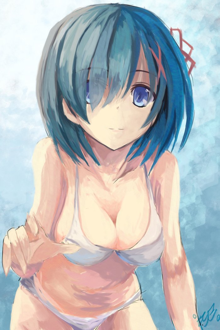 rem (re:zero kara hajimeru isekai seikatsu) drawn by yanagi_wakana
