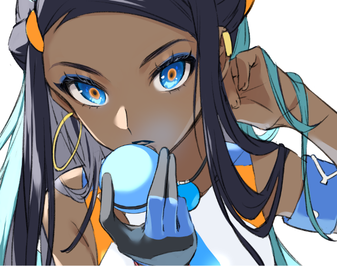 nessa (pokemon and 1 more) drawn by zattape