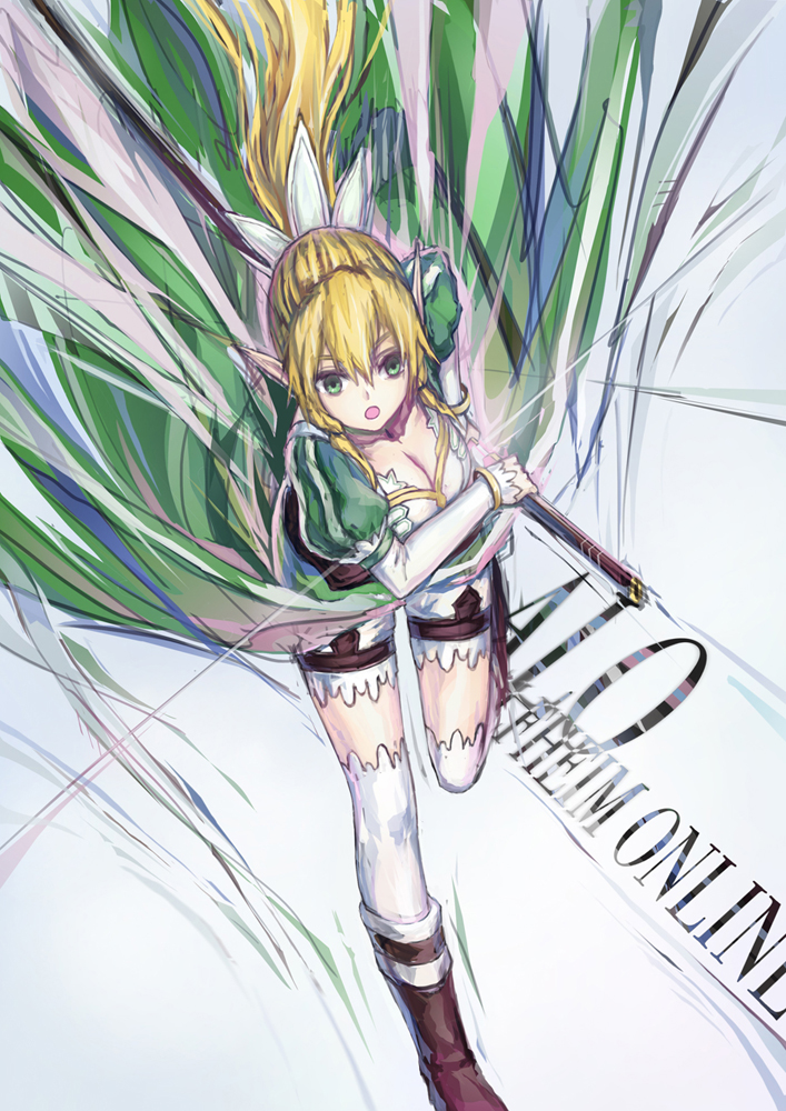 leafa (sword art online) drawn by jjwww_love