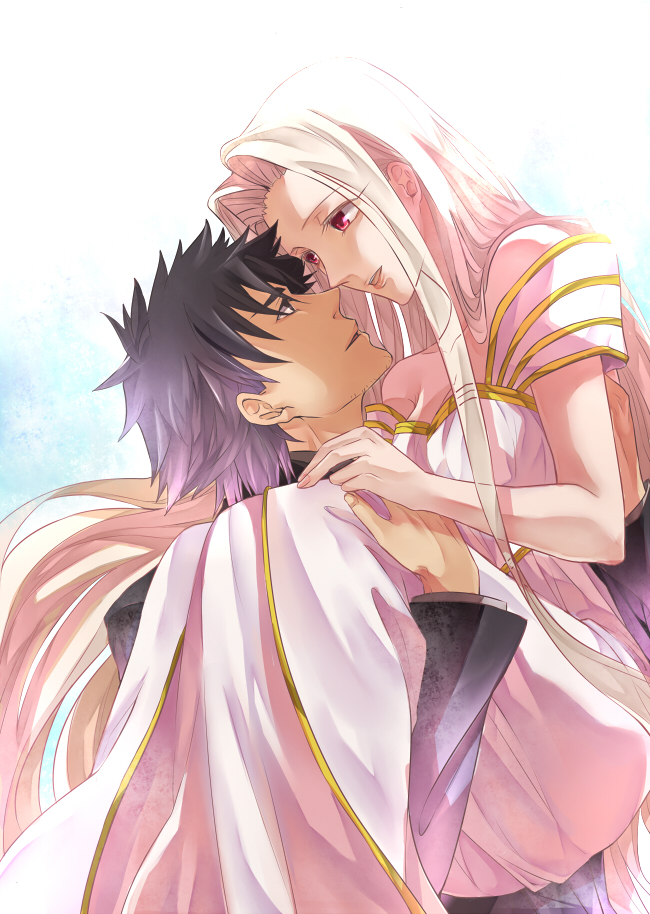 emiya kiritsugu and irisviel von einzbern (fate and 1 more) drawn by chiririzumu