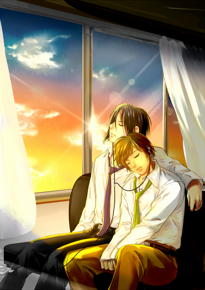 hijikata toshizou and ootori keisuke (hakuouki shinsengumi kitan) drawn by tomida_tomomi