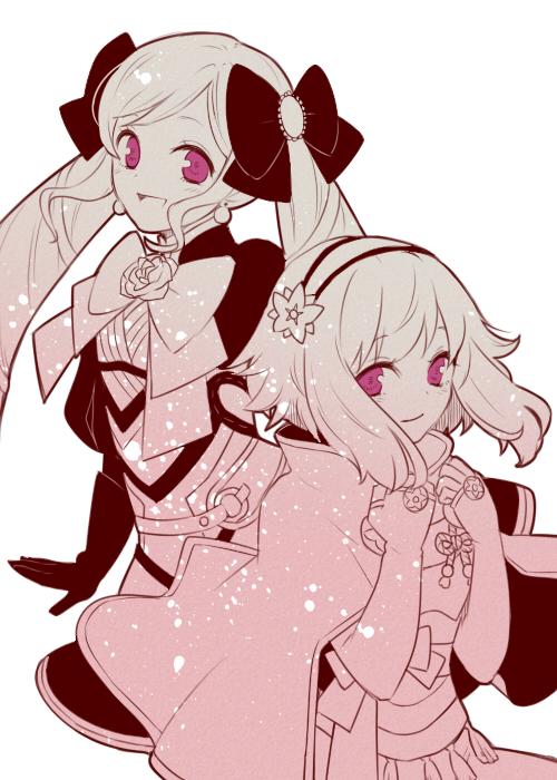 elise and sakura (fire emblem and 1 more) drawn by kiyuu