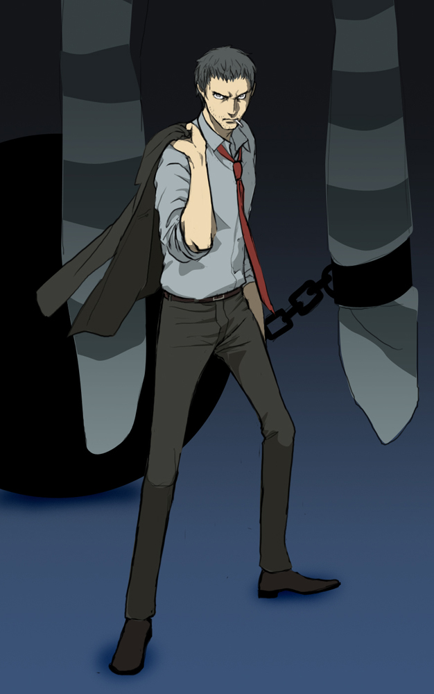 doujima ryoutarou (persona and 1 more) drawn by gb_(doubleleaf)