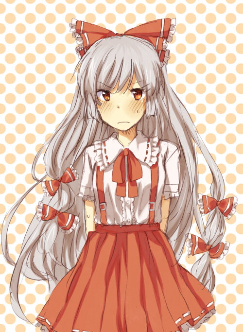 fujiwara no mokou (touhou) drawn by kutsushita_(tokati_r)