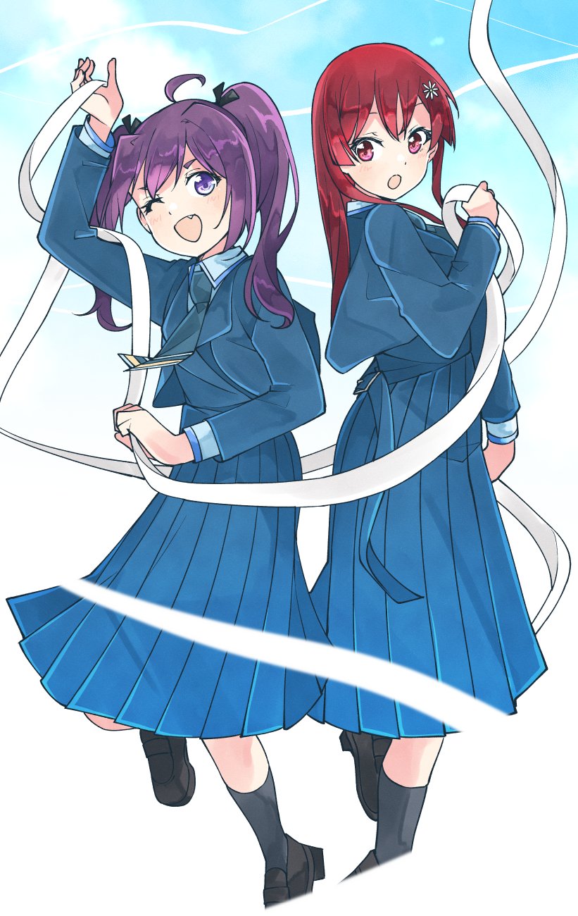 sato reika and tojo yuki (22/7) drawn by trefle_r