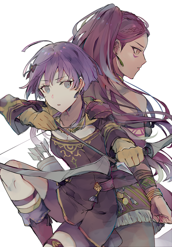 bernadetta von varley and petra macneary (fire emblem and 1 more) drawn by kvlen