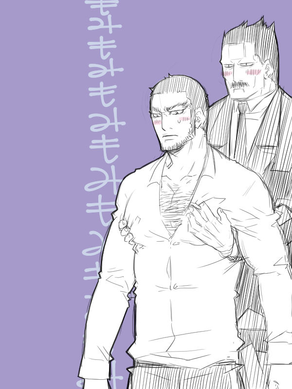 tanigaki genjirou and ushiyama tatsuma (golden kamuy) drawn by gademmoge