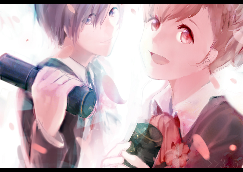 yuuki makoto and shiomi kotone (persona and 2 more) drawn by tsukasa_(ilqmplim)