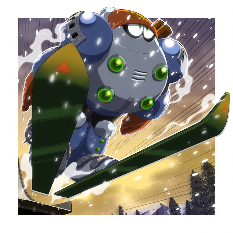 blizzard man (mega man and 1 more) drawn by napo