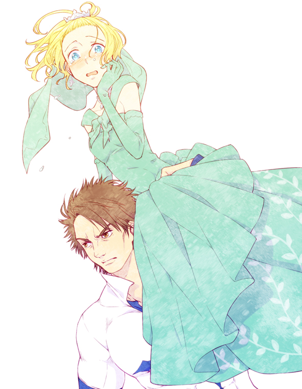 acqua of the back and villian (toaru majutsu no index and 1 more) drawn by saiba_(henrietta)