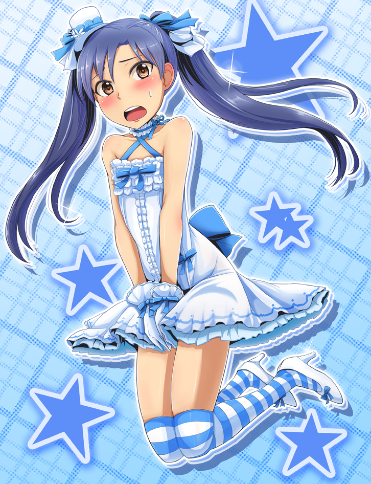 kisaragi chihaya (idolmaster and 1 more) drawn by dan_(orange_train)