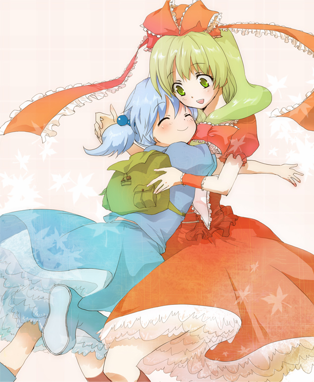 kawashiro nitori and kagiyama hina (touhou) drawn by hachimaki_(romin41)