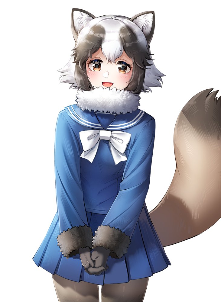 tanuki (kemono friends and 1 more) drawn by menna_(0012)