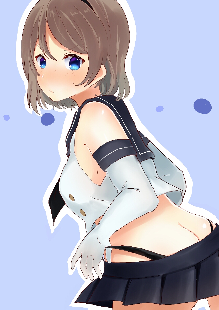 shimakaze and watanabe you (kantai collection and 2 more) drawn by yunomi_(moyattemasu)