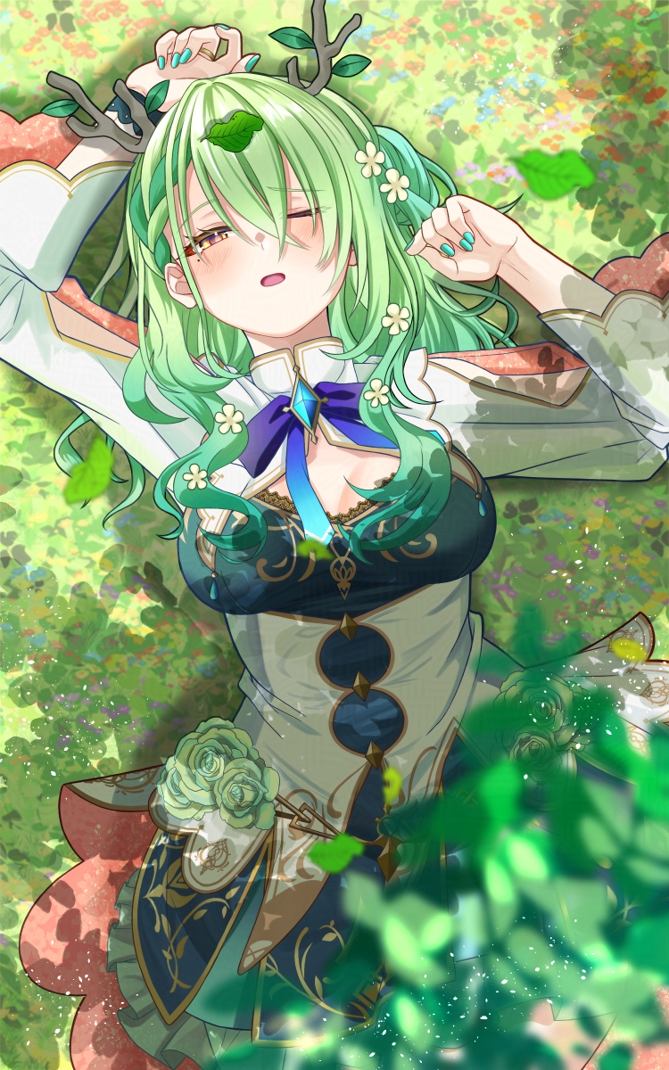 ceres fauna (hololive and 1 more) drawn by hrk_itoshi