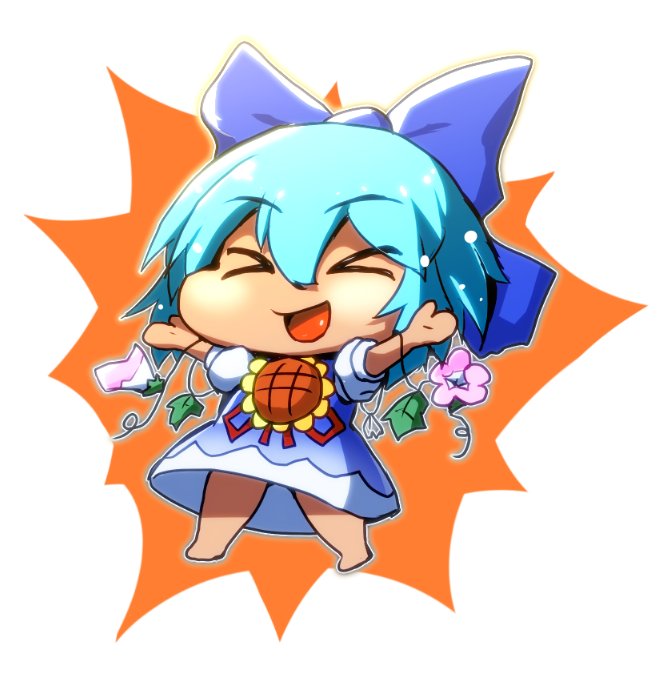 cirno and tanned cirno (touhou and 1 more) drawn by peso_(cheese_company)