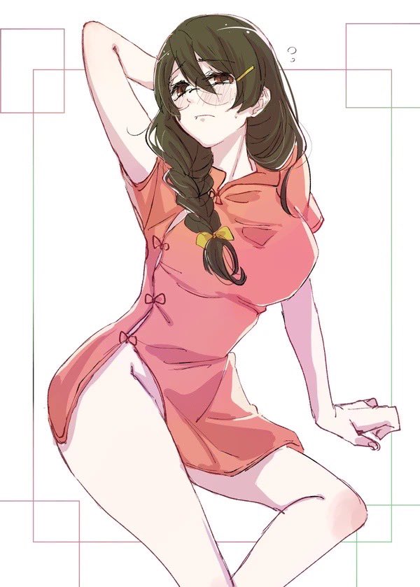 hanekawa tsubasa (monogatari and 1 more) drawn by hatahata_(okkrslk)