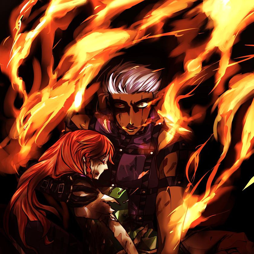 hong meiling and krizalid (touhou and 2 more) drawn by tobi_(discharge_cycle)