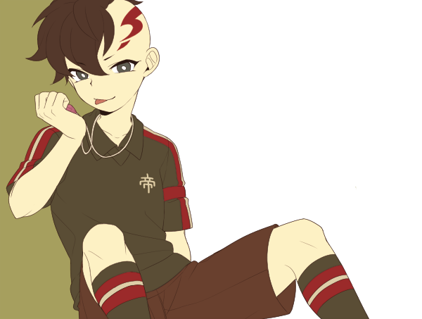 fudou akio (inazuma eleven) drawn by saku_anna