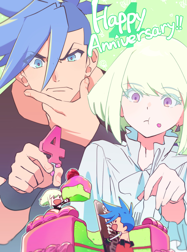 lio fotia and galo thymos (promare) drawn by ns1123