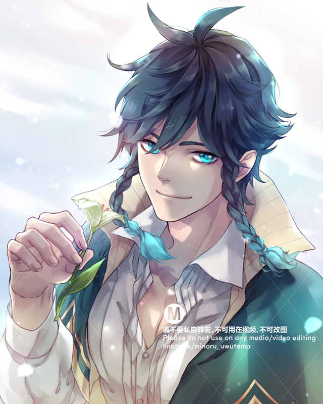 venti (genshin impact) drawn by minoru_(minoru_uwutemp)