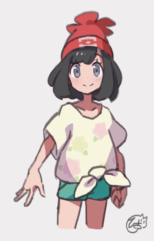 selene (pokemon and 1 more) drawn by hiisu_(s-1104-d)