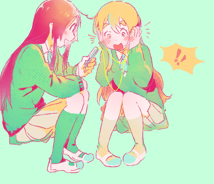 akiyama mio and kotobuki tsumugi (k-on!) drawn by tamagogogo