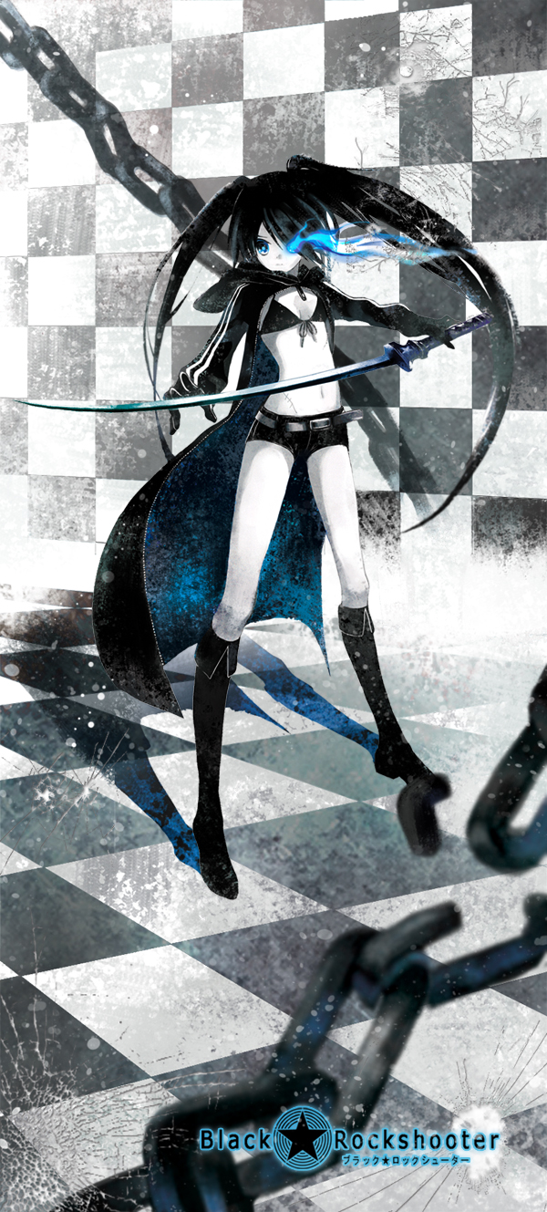 black rock shooter (black rock shooter) drawn by cocoon_(loveririn)