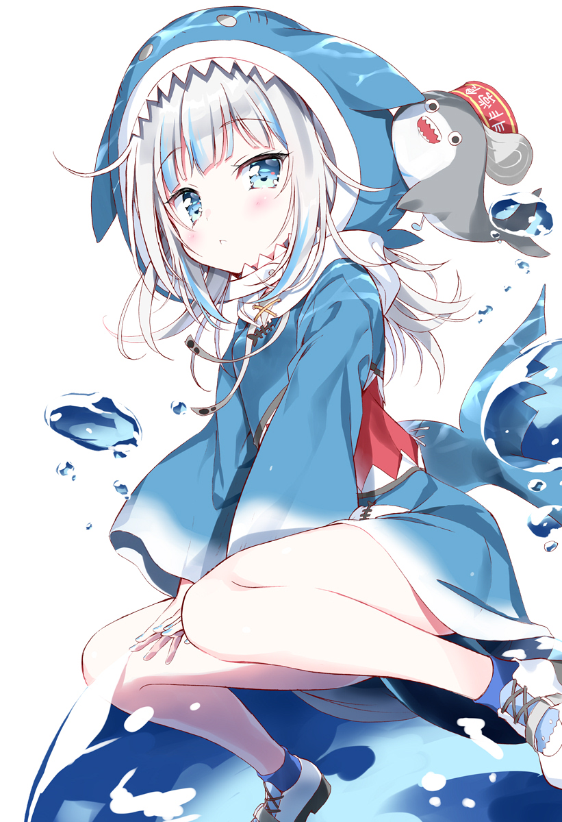 gawr gura (hololive and 1 more) drawn by takahashi_tetsuya