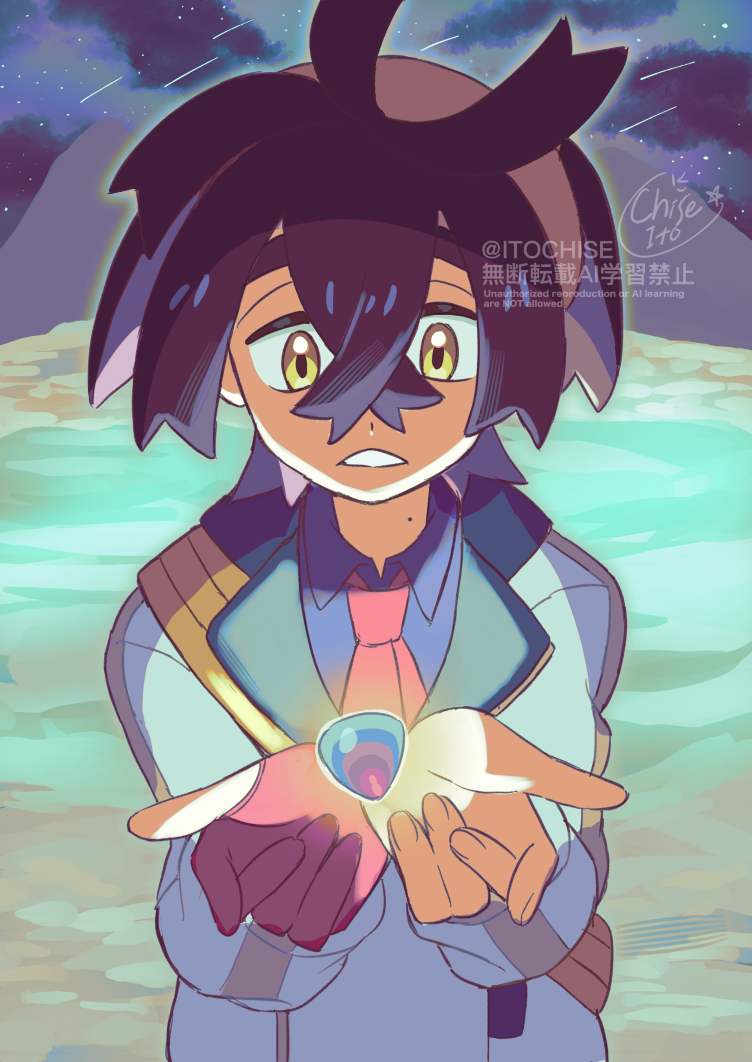 kieran (pokemon and 1 more) drawn by orange_(orangelv20)