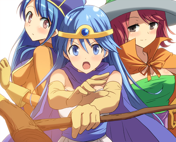 sage, priest, and mage (dragon quest and 1 more) drawn by hyakuen_raitaa