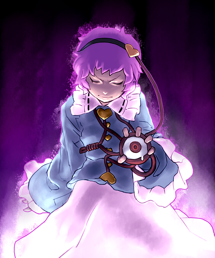 komeiji satori (touhou) drawn by envenomist_(gengoroumaru)