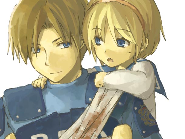 leon s. kennedy and sherry birkin (resident evil and 1 more) drawn by hizaki-re