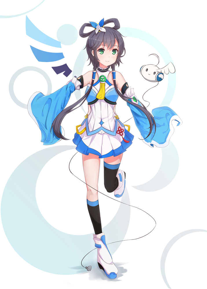 luo tianyi and luo tianyi v3 (vocaloid and 1 more) drawn by byakuya_reki