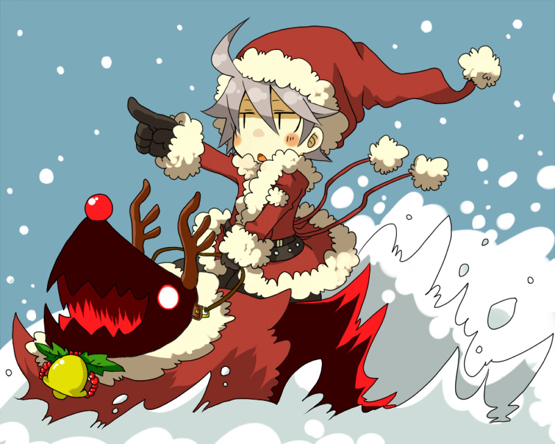 ragna the bloodedge and dead spike (blazblue) drawn by kuro_yuzu