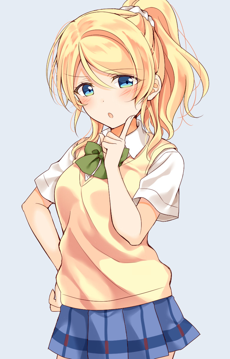 ayase eli (love live! and 1 more) drawn by mogu_(au1127)