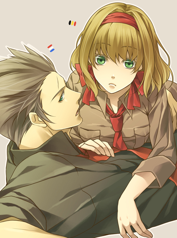 belgium and netherlands (axis powers hetalia) drawn by teita