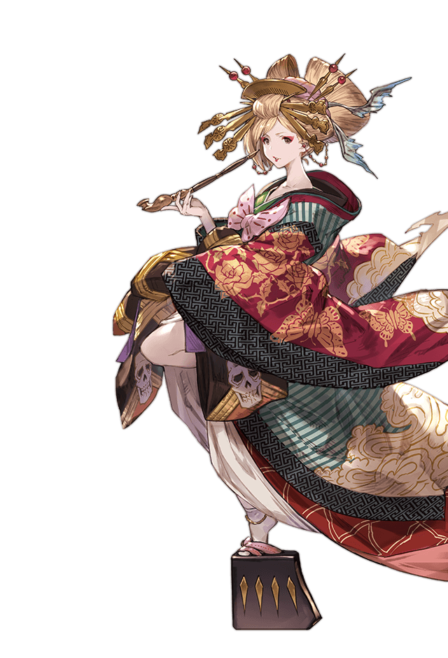 djeeta and bandit tycoon (granblue fantasy) drawn by minaba_hideo