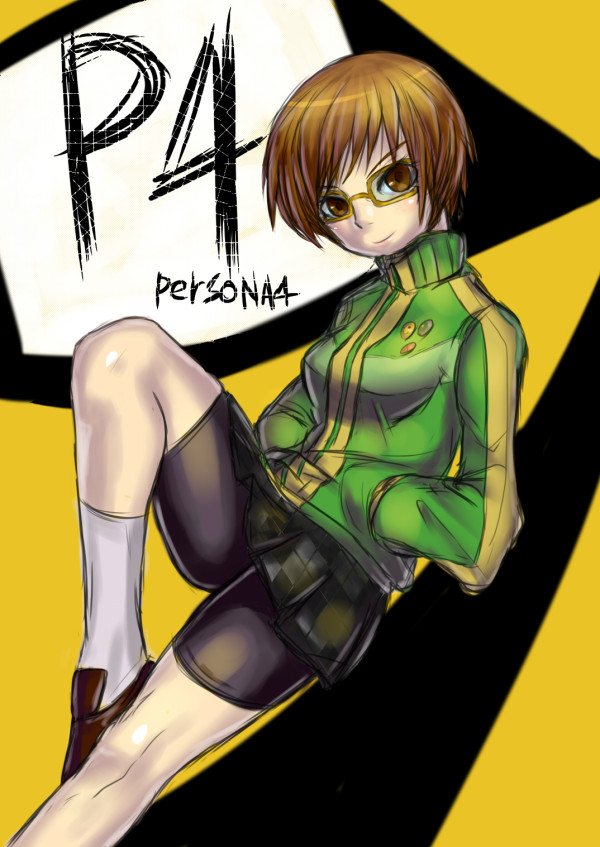 satonaka chie (persona and 1 more) drawn by ichigain
