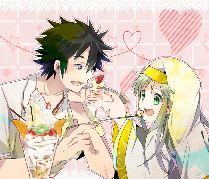 kamijou touma and index (toaru majutsu no index) drawn by takumi_(scya)