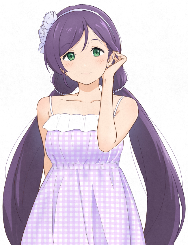 tojo nozomi (love live! and 1 more) drawn by shibasaki_shouji