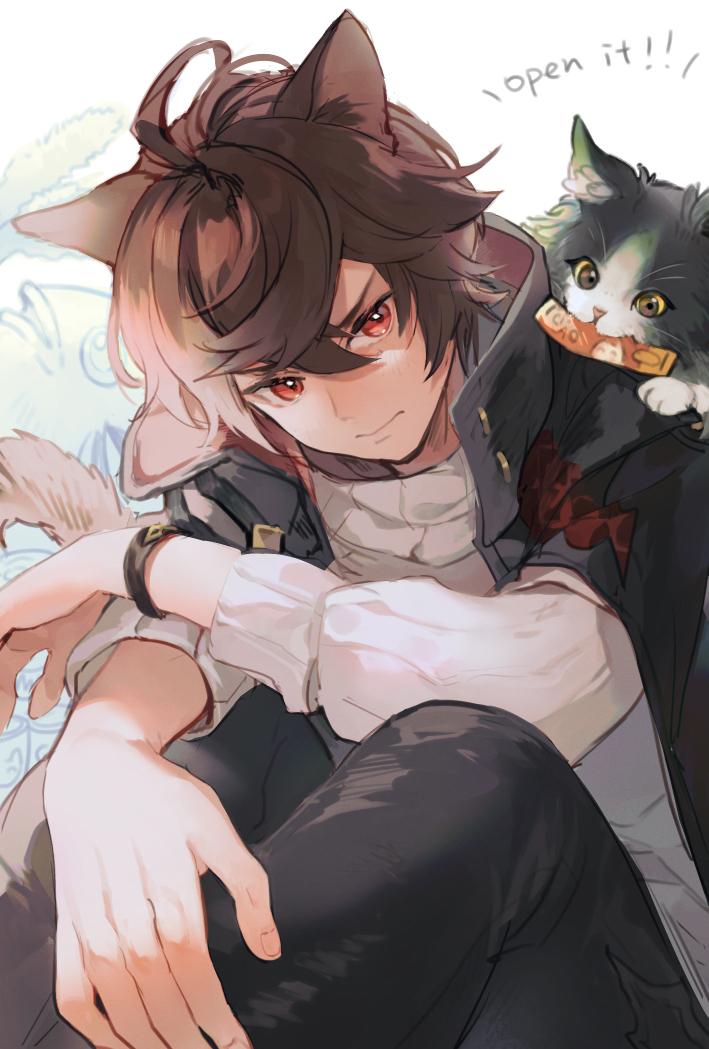 sandalphon and ewiyar (granblue fantasy) drawn by endend_(shinia)